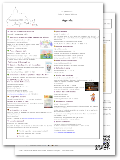 Feuille de houx n°3 agenda